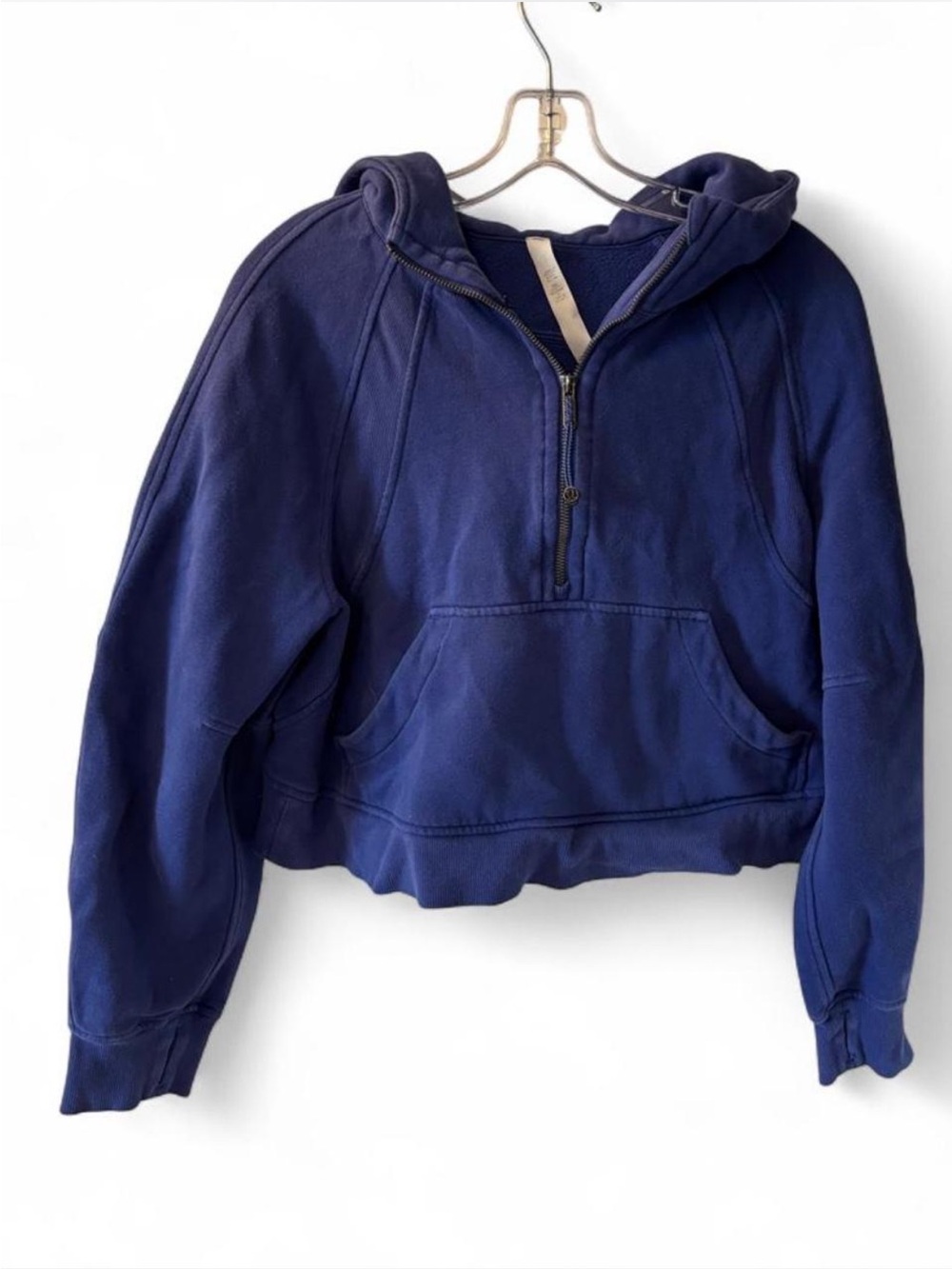 lululemon athletica Scuba Oversized Half-Zip Crop Hoodie Cobalt Blue Athletic